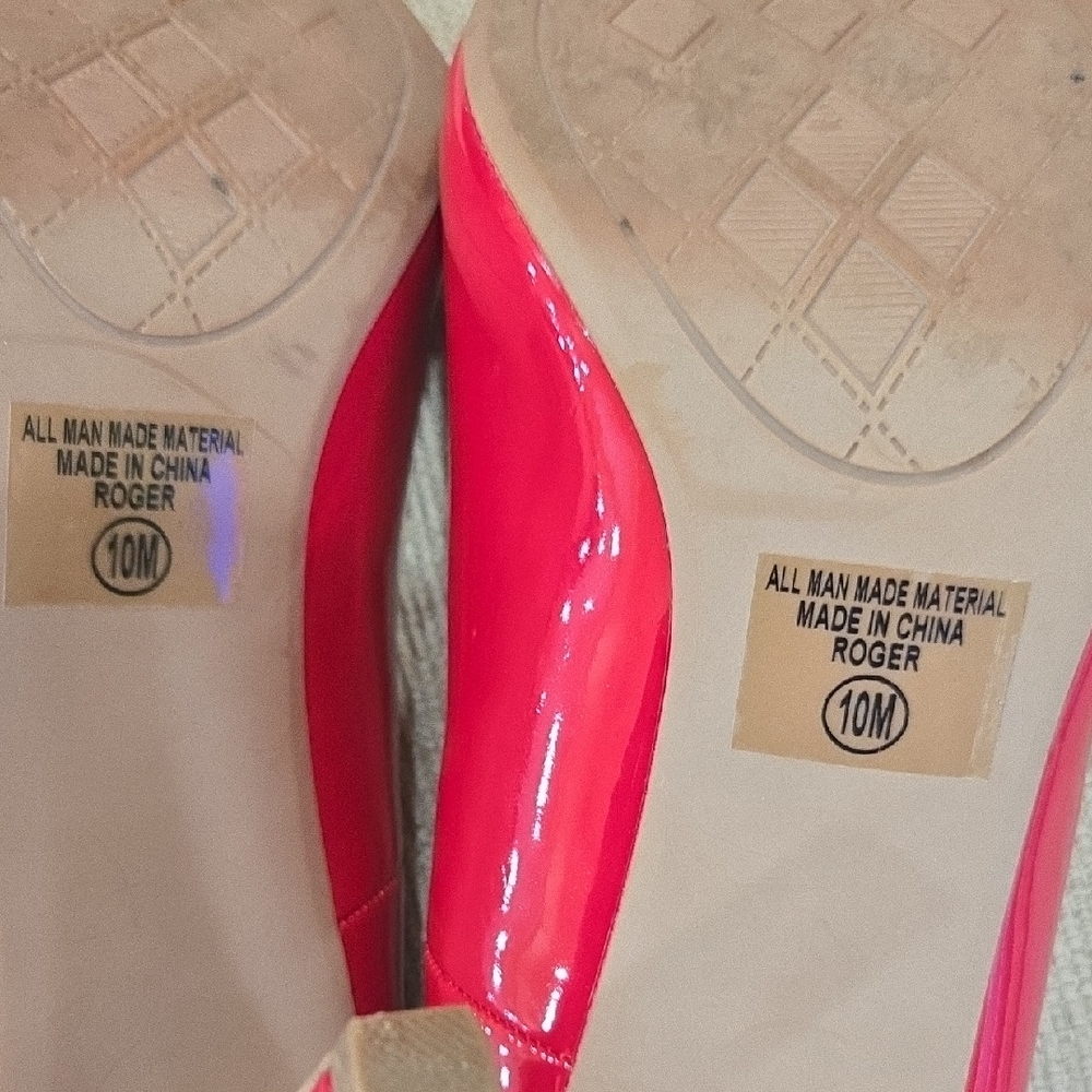 Chic Red Patent Leather Heels - Picture 10 of 10